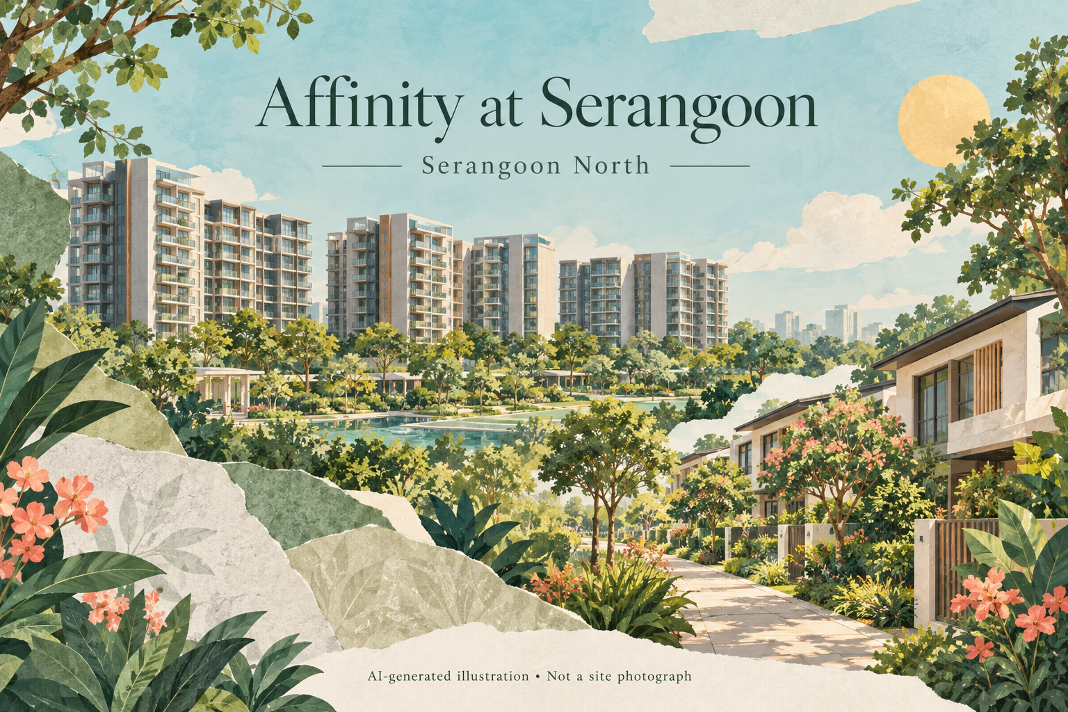 Conceptual illustration inspired by Affinity at Serangoon; not a site photograph