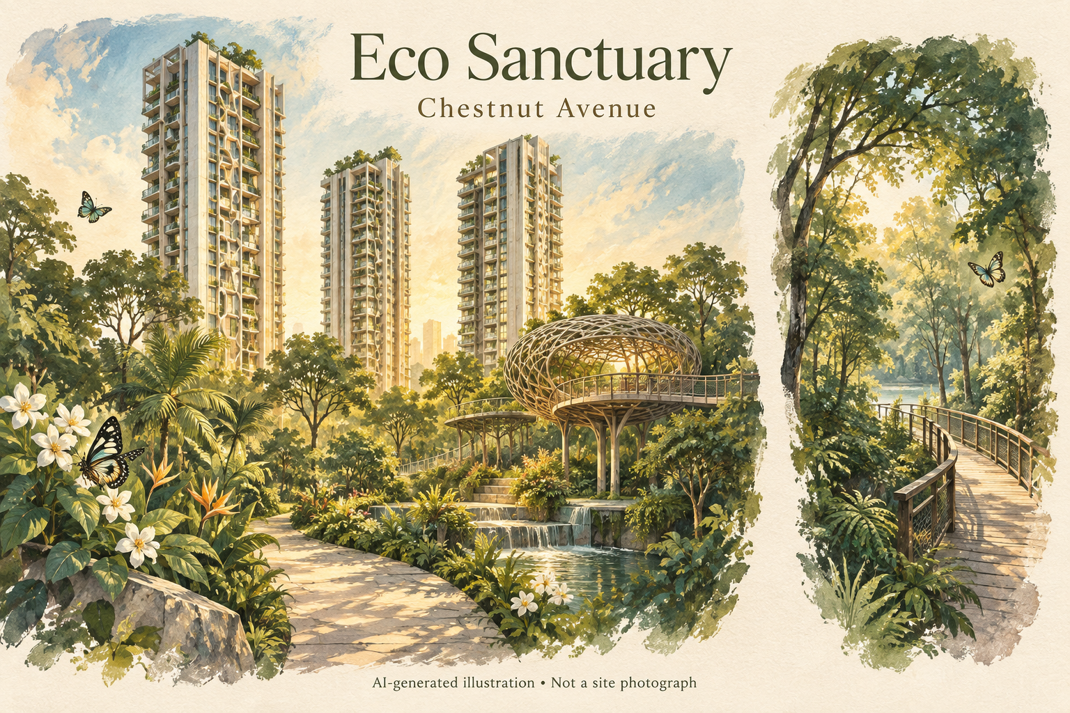 Conceptual illustration inspired by Eco Sanctuary; not a site photograph